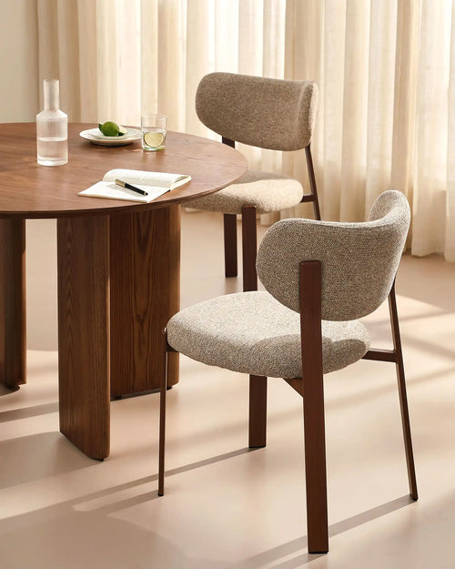 Bramley Light Taupe Chenille Dining Chairs-1