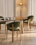 Bramley Moss Green Dining Armchair-0
