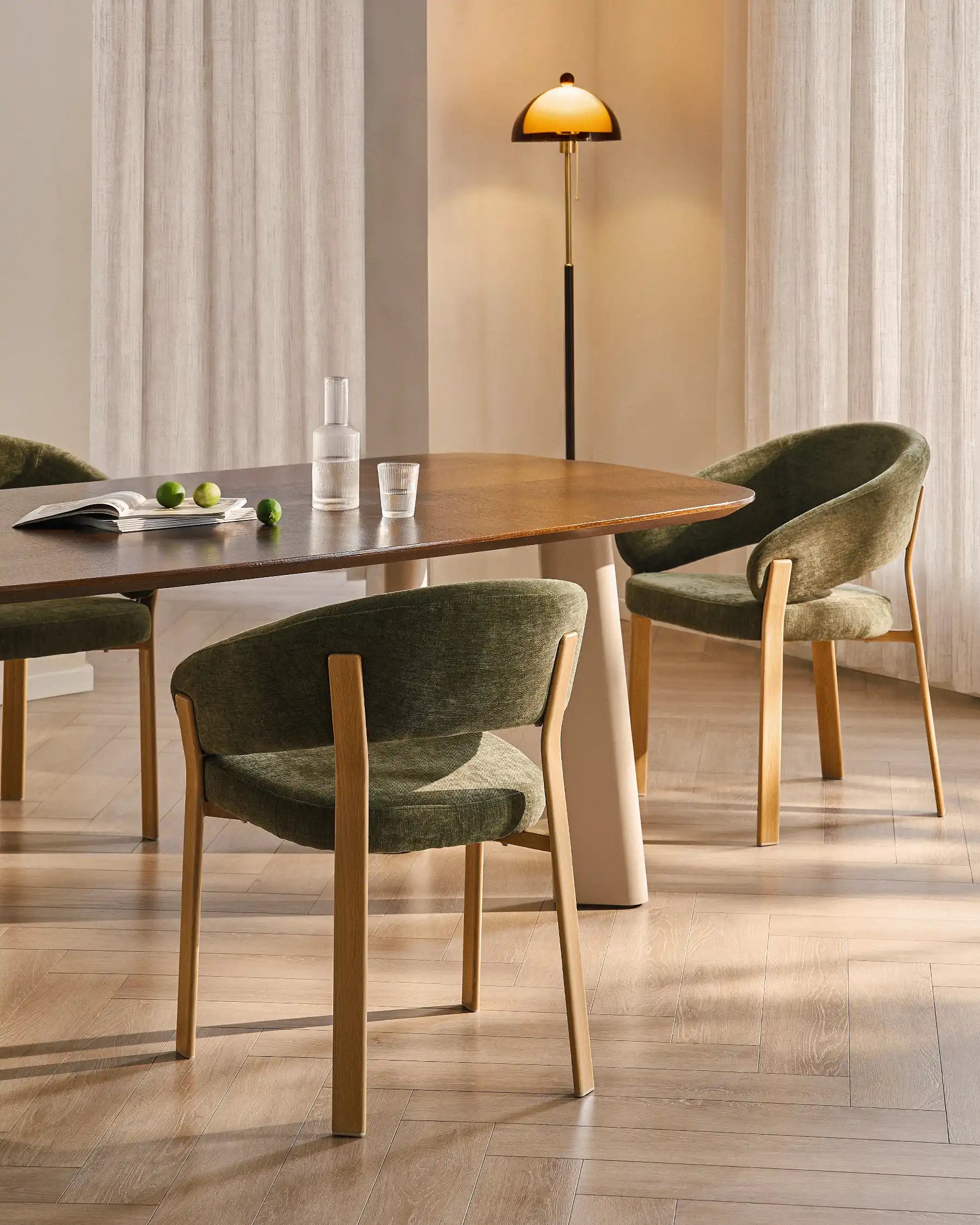 Bramley Moss Green Dining Armchair-0