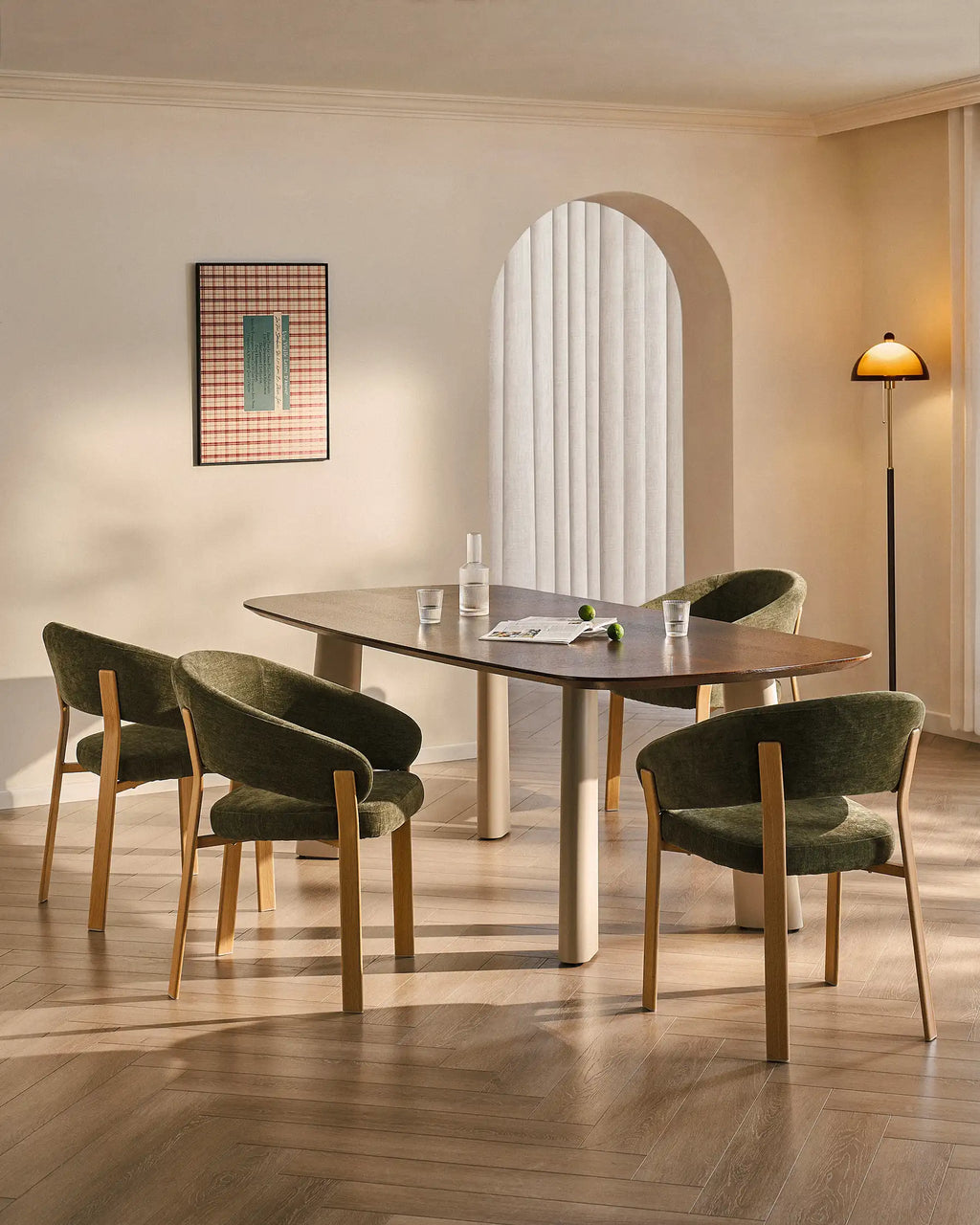 Bramley Moss Green Dining Armchair-2