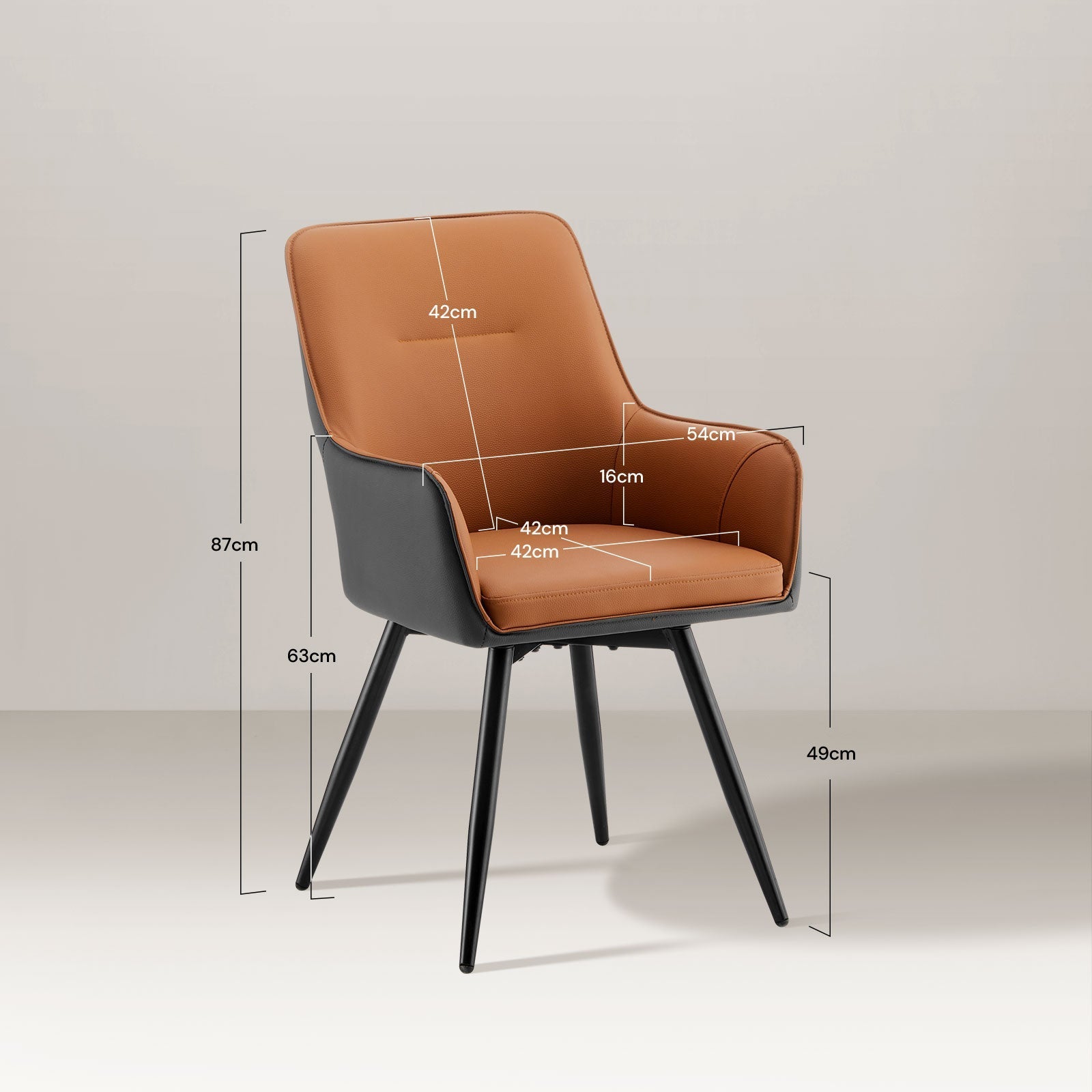 Maxine Swivel Dining Chair-4
