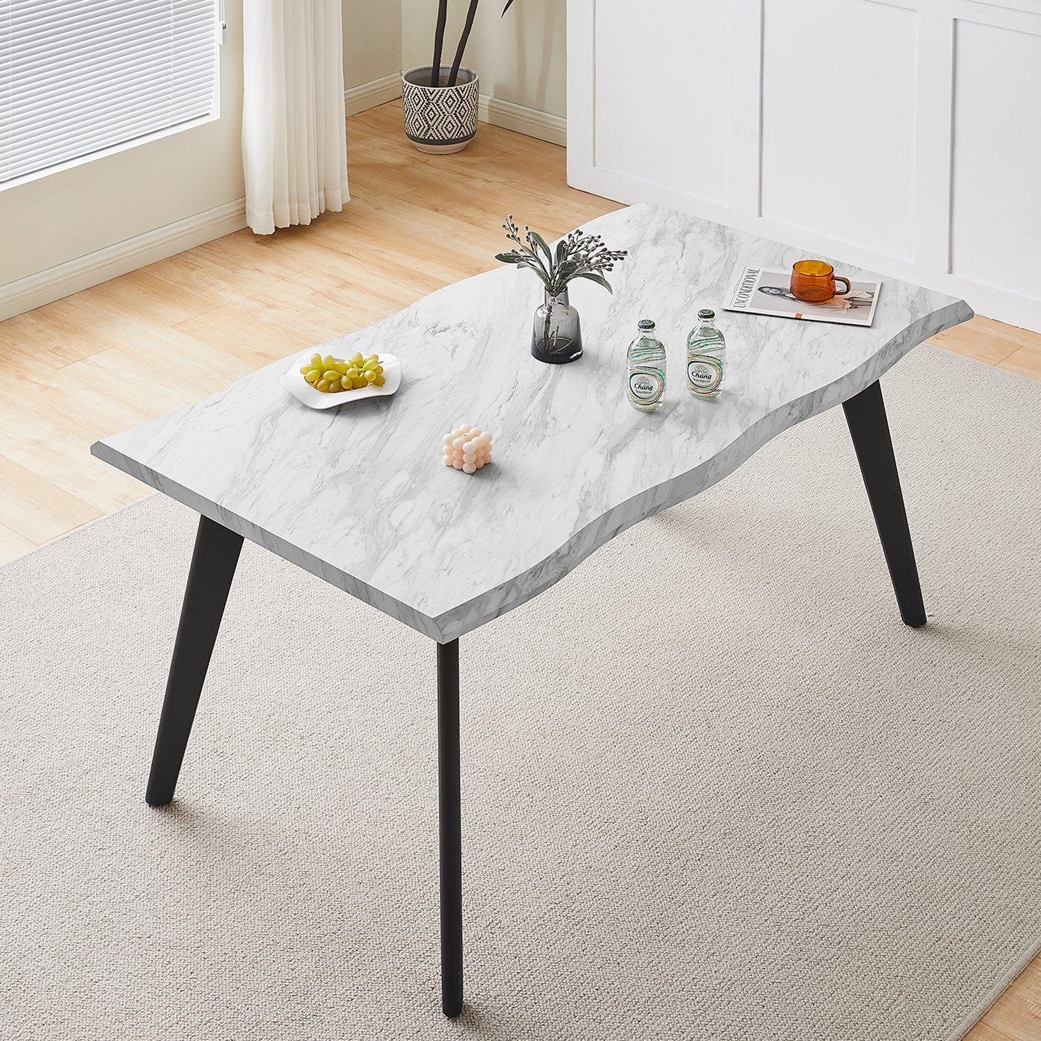 Seibold Live Edge Dining Table [120cm/140cm]-1