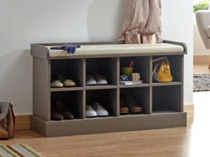 GFW Kempton Grey 2 Tier Shoe Bench
