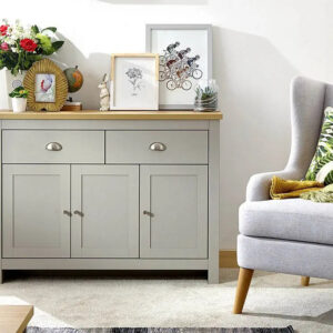 GFW Lancaster Large Sideboard - Grey
