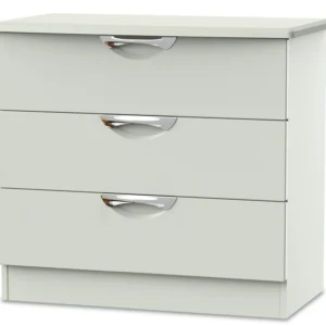 ASC Corsica 3 Drawer Low Chest of Drawers (Assembled)