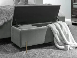 GFW Mystica Grey Ottoman Storage Bench