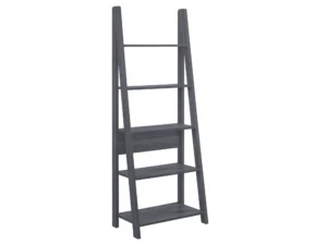 LPD Tiva Black 5 Tier Ladder Bookcase