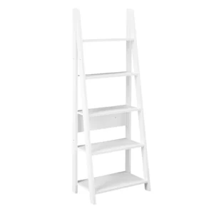 LPD Tiva White 5 Tier Ladder Bookcase