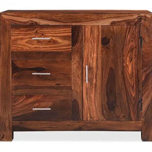 Archers Santa Clara 1 Door 3 Drawer Acacia Compact Wooden Sideboard (Assembled)