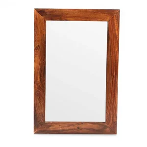Archers Santa Clara Acacia Small Wooden Wall Mirror