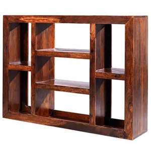 Archers Santa Clara Acacia Wide Wooden Bookcase (Assembled)