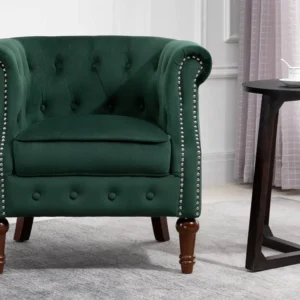 Birlea Freya Green Velvet Fabric Chair