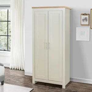 Birlea Highgate Cream and Oak Effect 2 Door Wardrobe