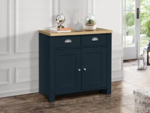 Birlea Highgate Navy and Oak Effect 2 Door 2 Drawer Sideboard