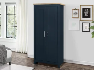Birlea Highgate Navy and Oak Effect 2 Door Wardrobe