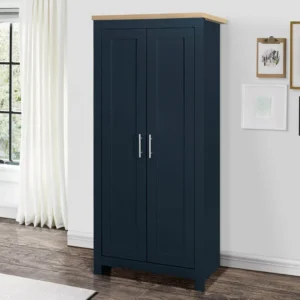Birlea Highgate Navy and Oak Effect 2 Door Wardrobe