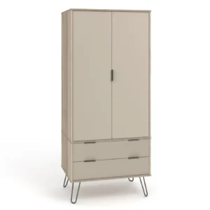 Core Augusta Driftwood and Calico 2 Door 2 Drawer Double Wardrobe