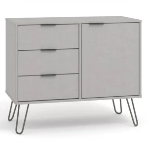 Core Augusta Grey Small Sideboard with 1 Door 3 Drawer