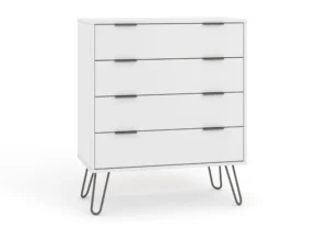 Core Augusta White 4 Drawer Chest of Drawers
