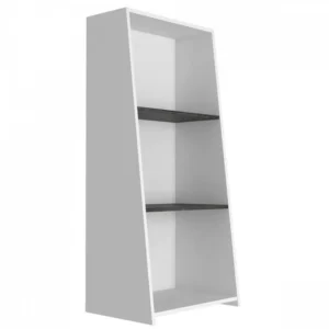 Core Dallas White and Grey Oak Low Bookcase