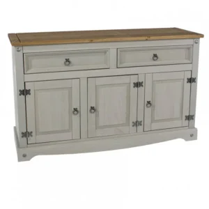 Core Corona Grey and Waxed Pine Medium Sideboard