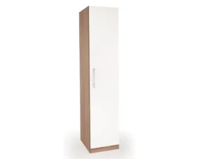 Harmony Hyde White and Oak 1 Door Single Wardrobe