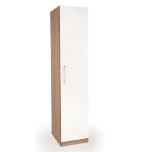 Harmony Hyde White and Oak 1 Door Single Wardrobe