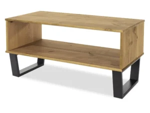 Core Texas Waxed Pine Open Wooden Coffee Table