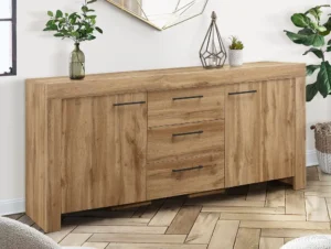 Birlea Compton Oak 2 Door 3 Drawer Sideboard