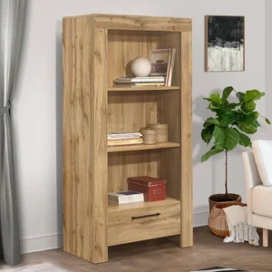 Birlea Compton Oak 1 Drawer Bookcase