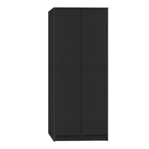 Seconique Malvern Black 2 Door Double Wardrobe