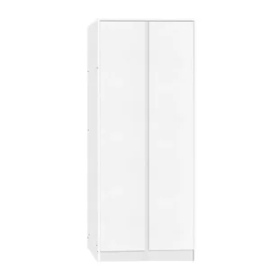Seconique Malvern White 2 Door Double Wardrobe