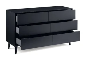 Julian Bowen Alicia Anthracite 6 Drawer Chest of Drawers