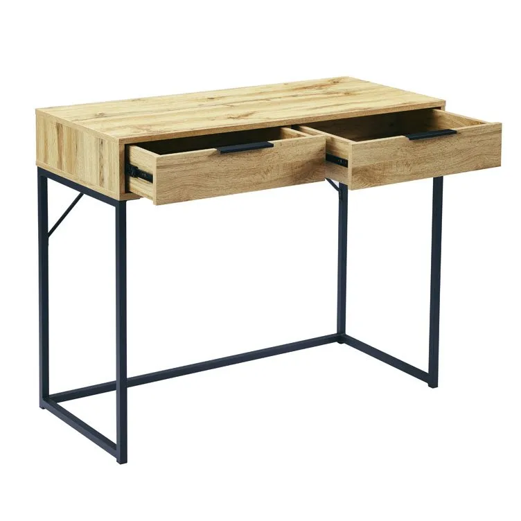 Julian Bowen Bali Oak 2 Drawer Dressing Table - Image 2