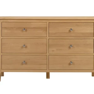 Julian Bowen Cotswold Oak 6 Drawer Chest of Drawers