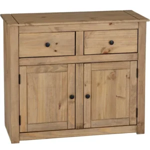 Seconique Panama Waxed Pine 2 Door 2 Drawer Sideboard