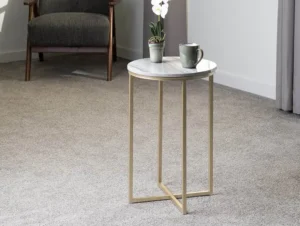 Seconique Dallas Marble Effect Lamp Table