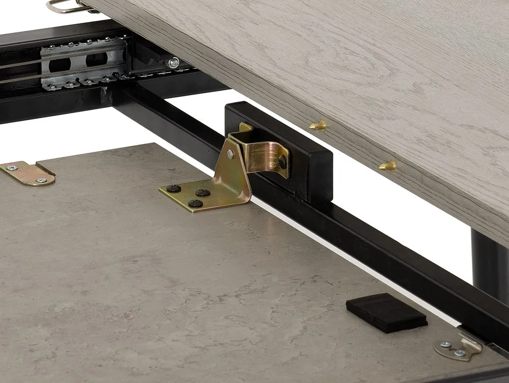 Seconique Avery 120cm Grey Oak and Concrete Effect Extending Dining Table - Image 4