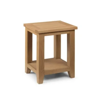 Julian Bowen Astoria Waxed Oak Wooden Lamp Table (Assembled)