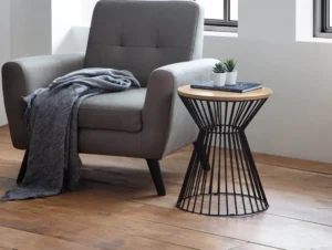Julian Bowen Jersey Euro Oak Effect Lamp Table