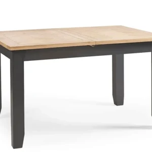 Julian Bowen Bordeaux 140cm Grey and Oak Extending Dining Table