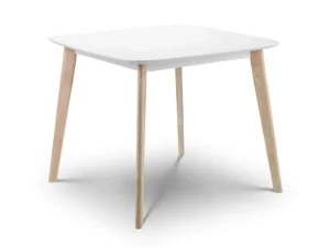 Julian Bowen Casa 90cm White and Limed Oak Dining Table