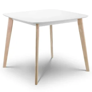 Julian Bowen Casa 90cm White and Limed Oak Dining Table