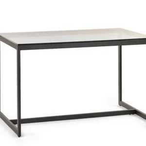Julian Bowen Chicago 120cm Smoked Glass Dining Table