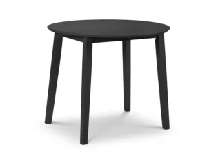 Julian Bowen Coast 90cm Black Drop Leaf Dining Table