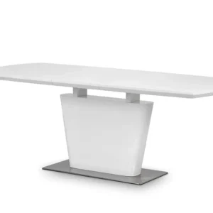 Julian Bowen Como 160cm White High Gloss Extending Dining Table