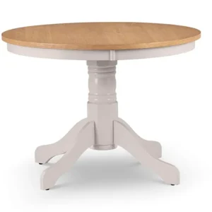 Julian Bowen Davenport 106cm Grey and Oak Dining Table