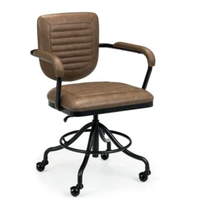 Julian Bowen Gehry Brown Faux Leather Office Chair