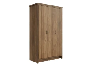 GFW Boston Knotty Oak Effect 3 Door Triple Wardrobe