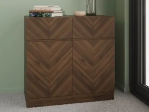 GFW Catania Royal Walnut 2 Door 2 Drawer Sideboard